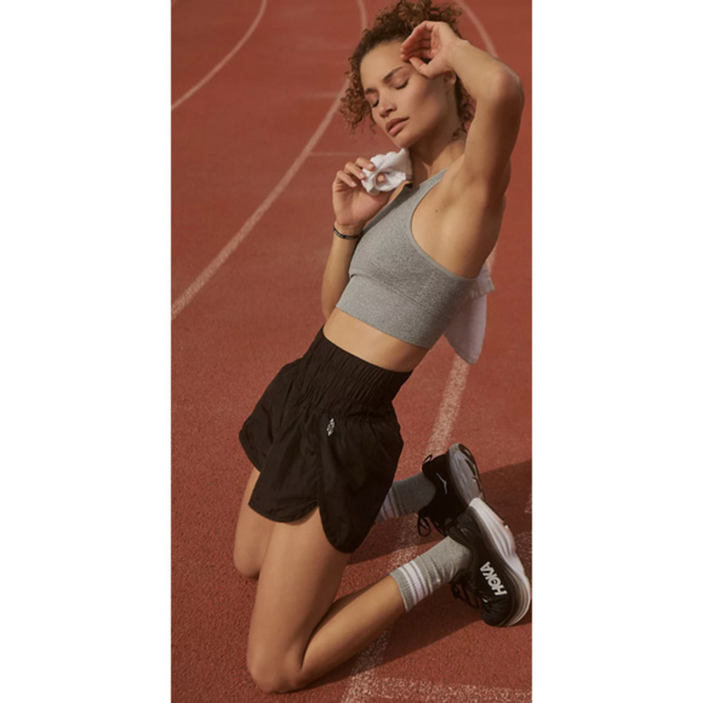 Free People black the way‎ home shorts